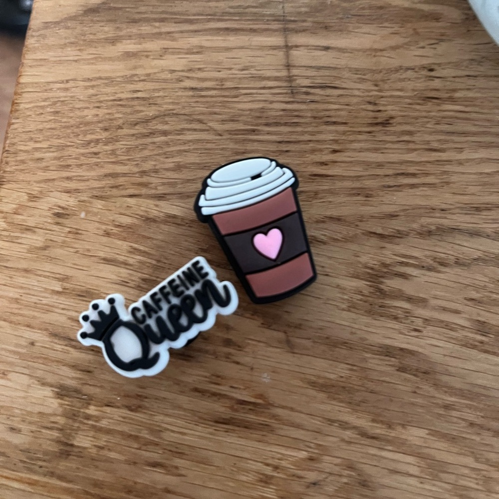 Caffeine Queen Coffee Cup croc jibbitz